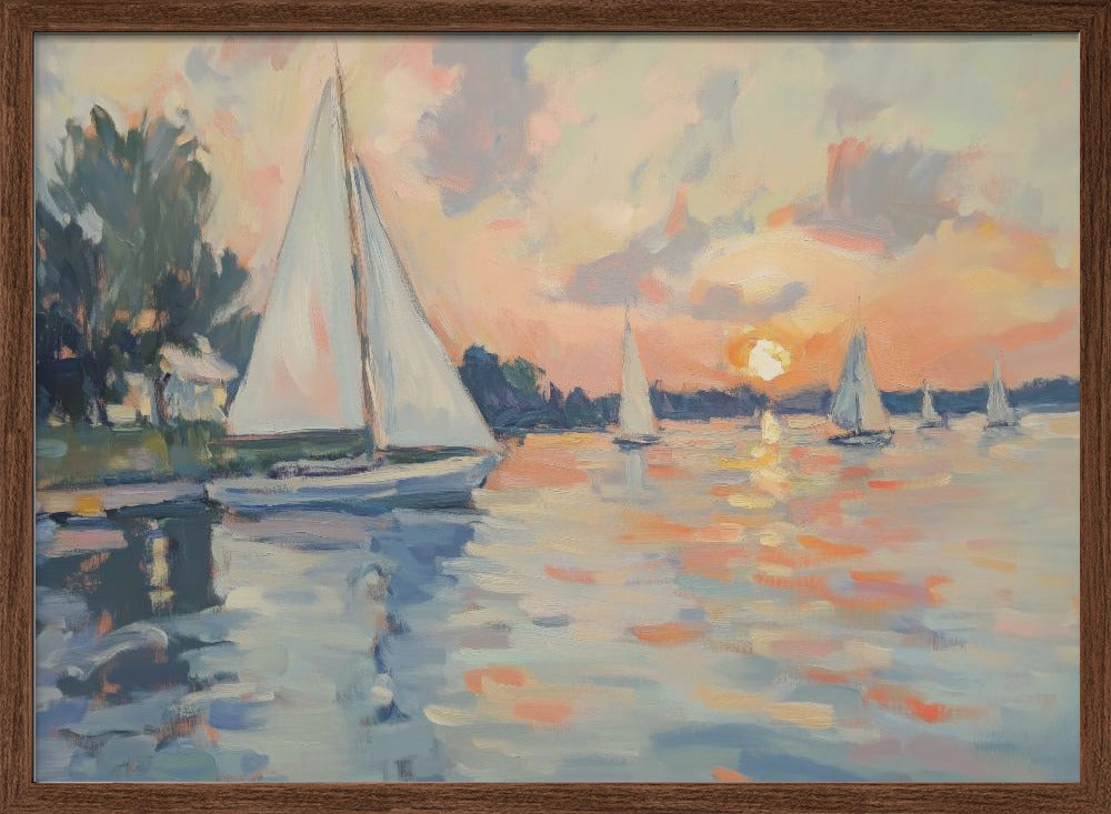 "Sea Sailboats" Wall Art