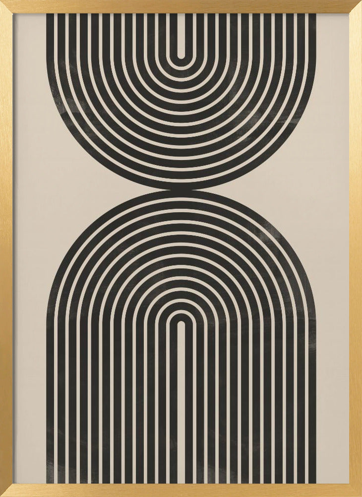"Black Arch Line Art" Wall Art