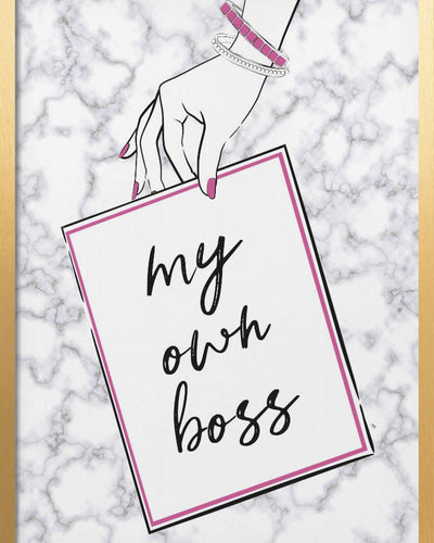 "My Boss" Framed Print Wall Art