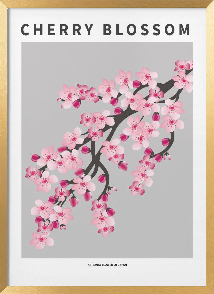 "Cherry blossom" Framed Textured Wall Art