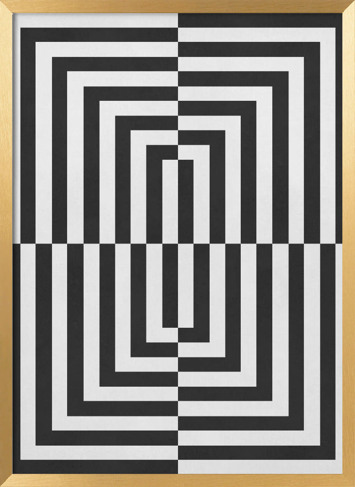 "Black and white lines" Wall Art