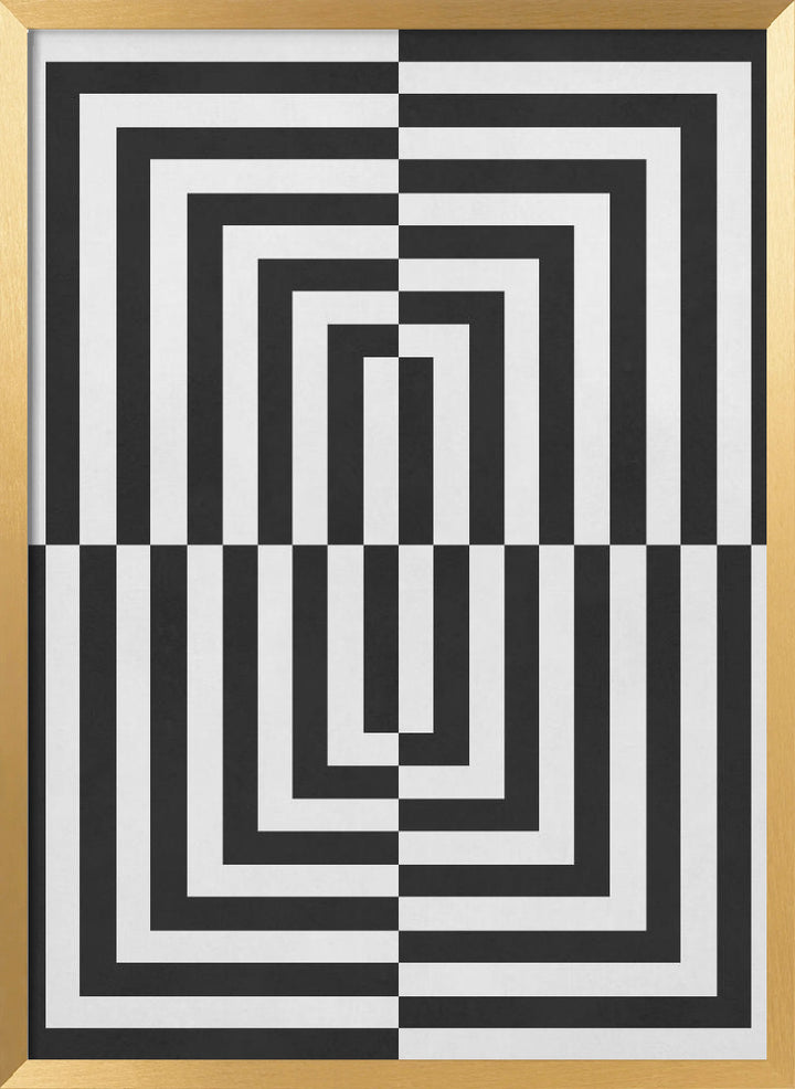 "Black and white lines" Wall Art