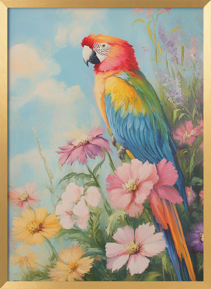 "Colorful Parrot" Wall Art