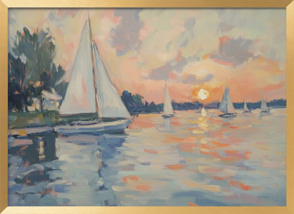 "Sea Sailboats" Wall Art