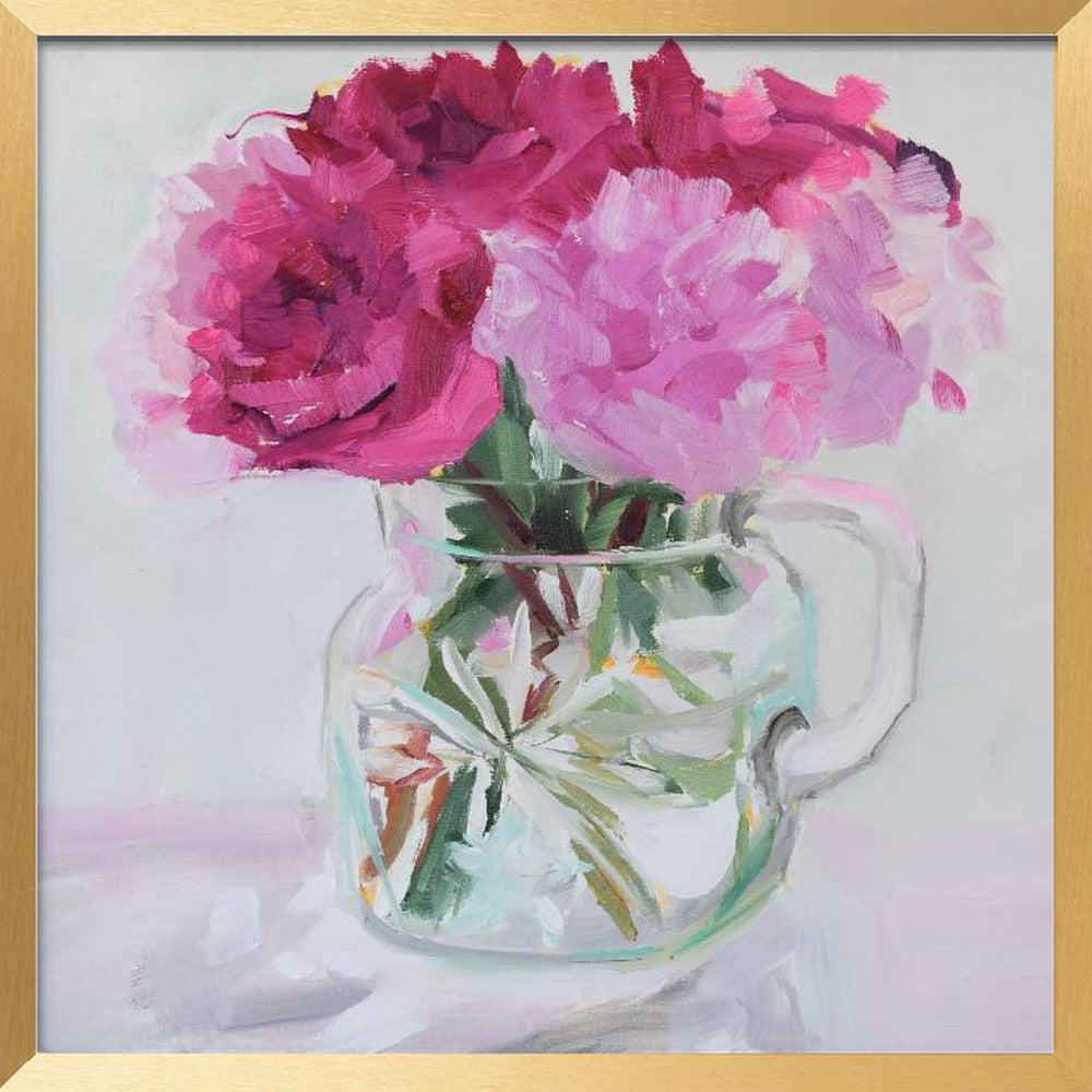 "Pretty In Pink" Framed Textured Wall Art