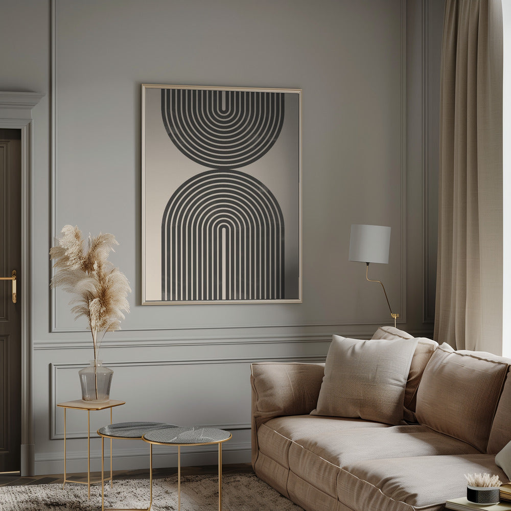 "Black Arch Line Art" Wall Art