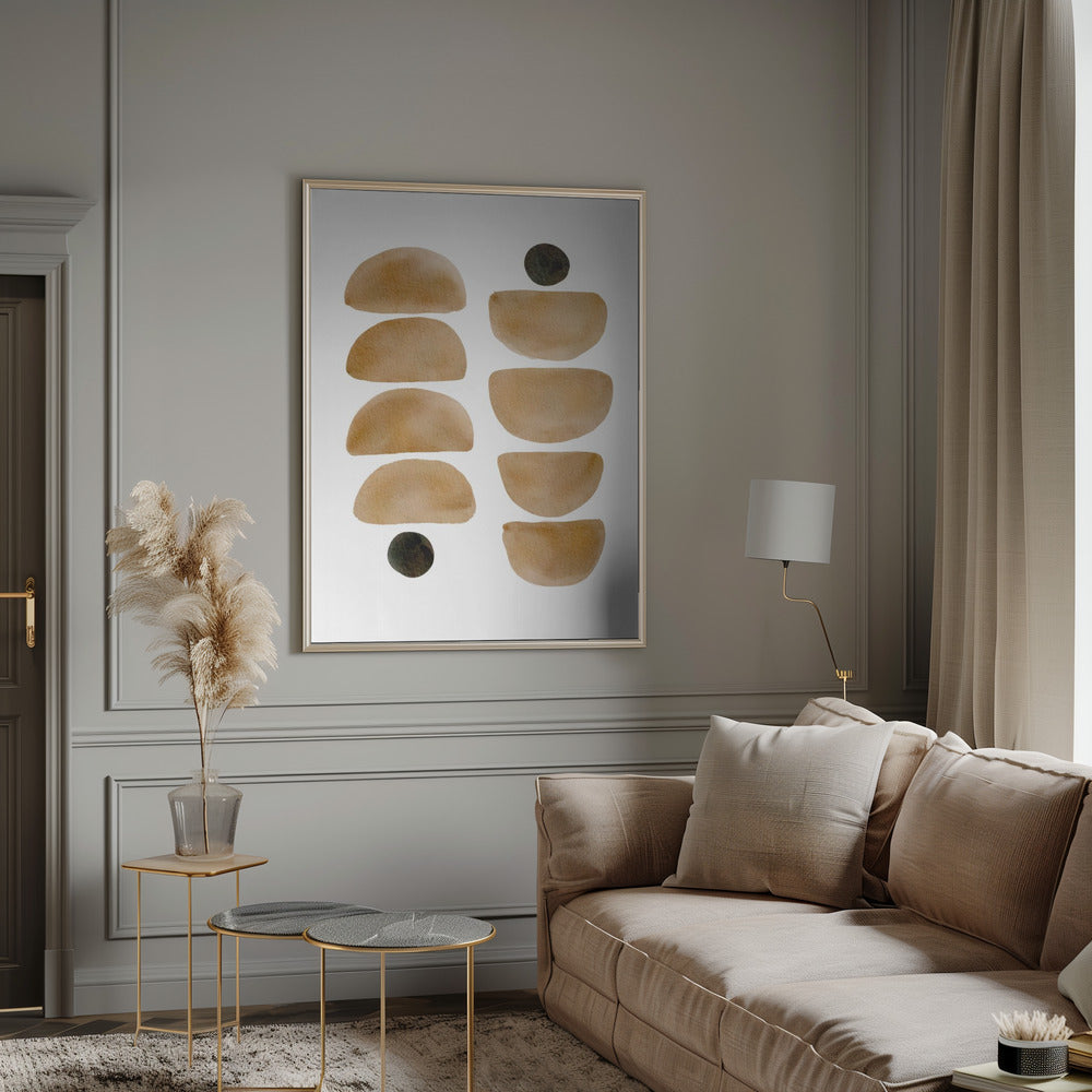 "Geometric Brush" Wall Art