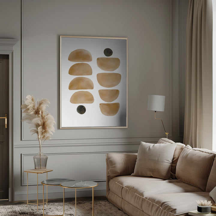 "Geometric Brush" Wall Art