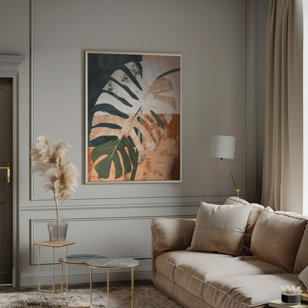 "Into the jungle" Framed Textured Wall Art