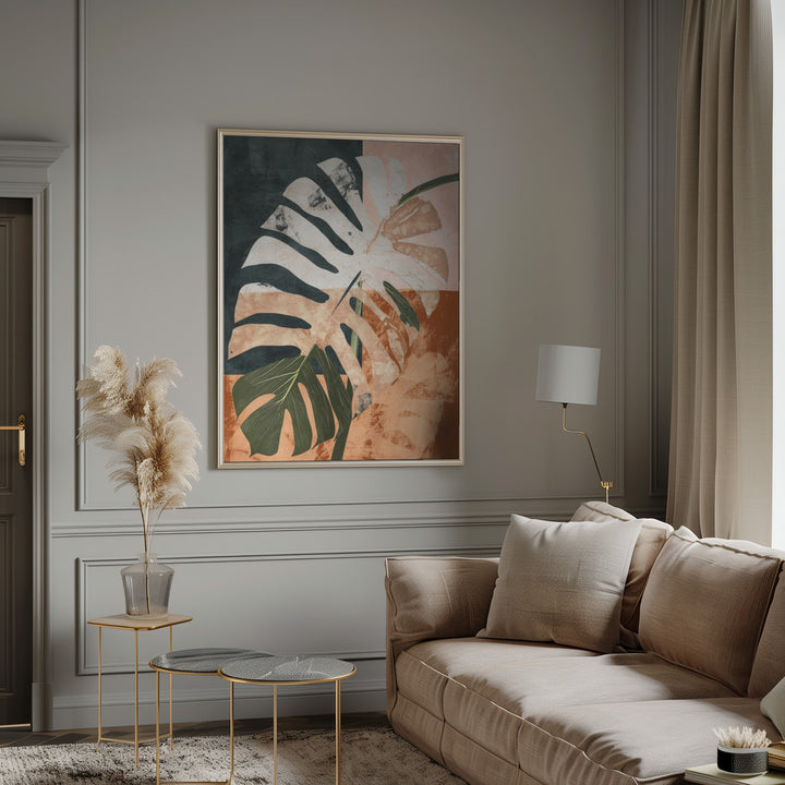 "Into the jungle" Framed Textured Wall Art