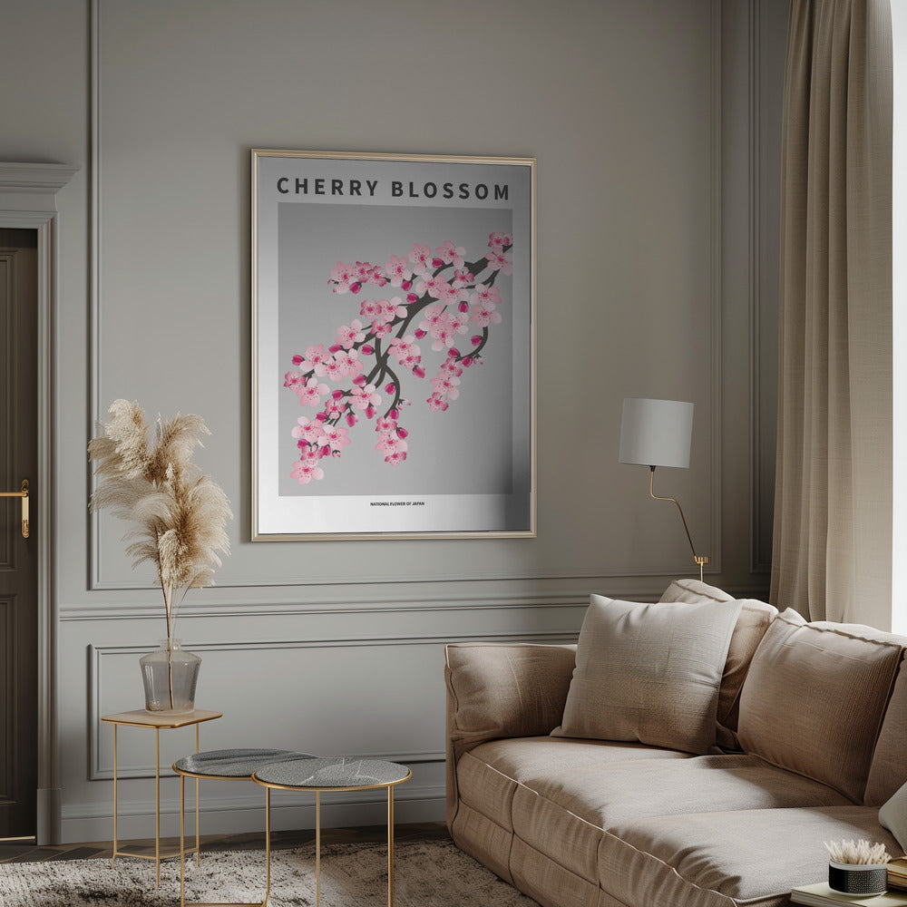 "Cherry blossom" Framed Textured Wall Art