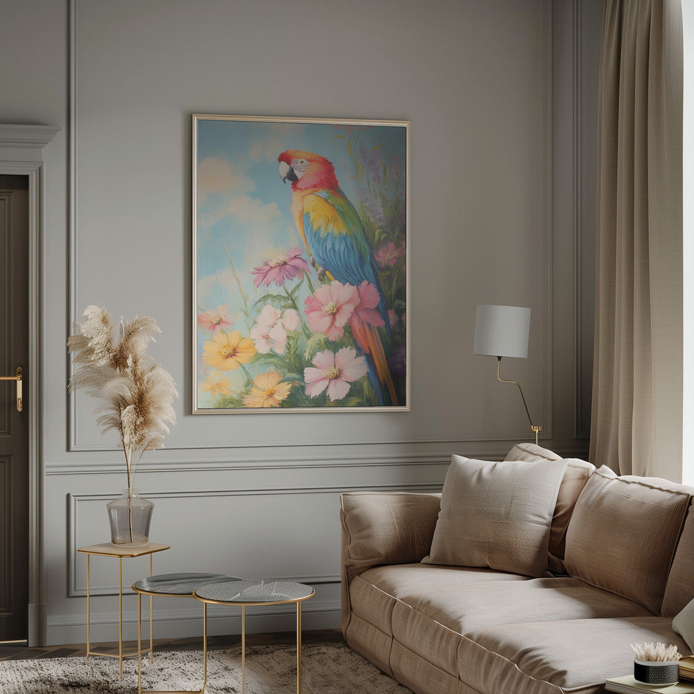 "Colorful Parrot" Wall Art