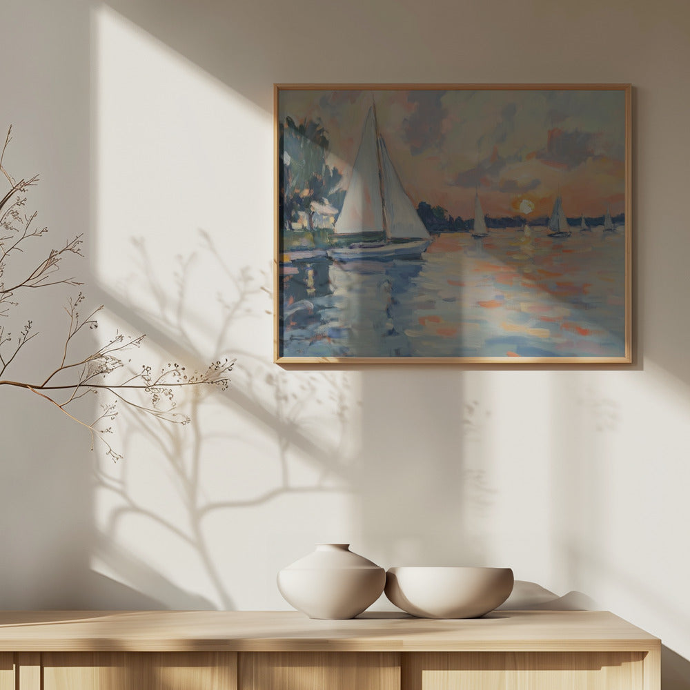 "Sea Sailboats" Wall Art