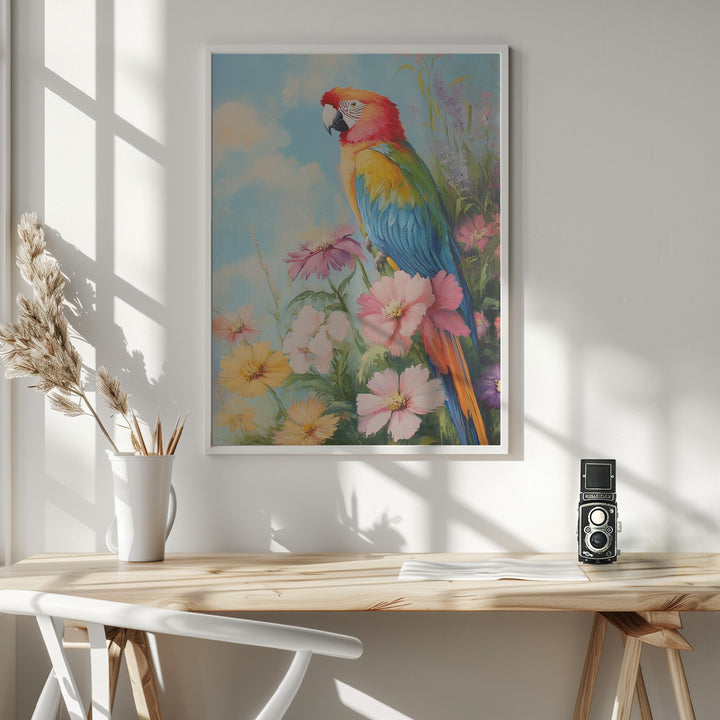 "Colorful Parrot" Wall Art