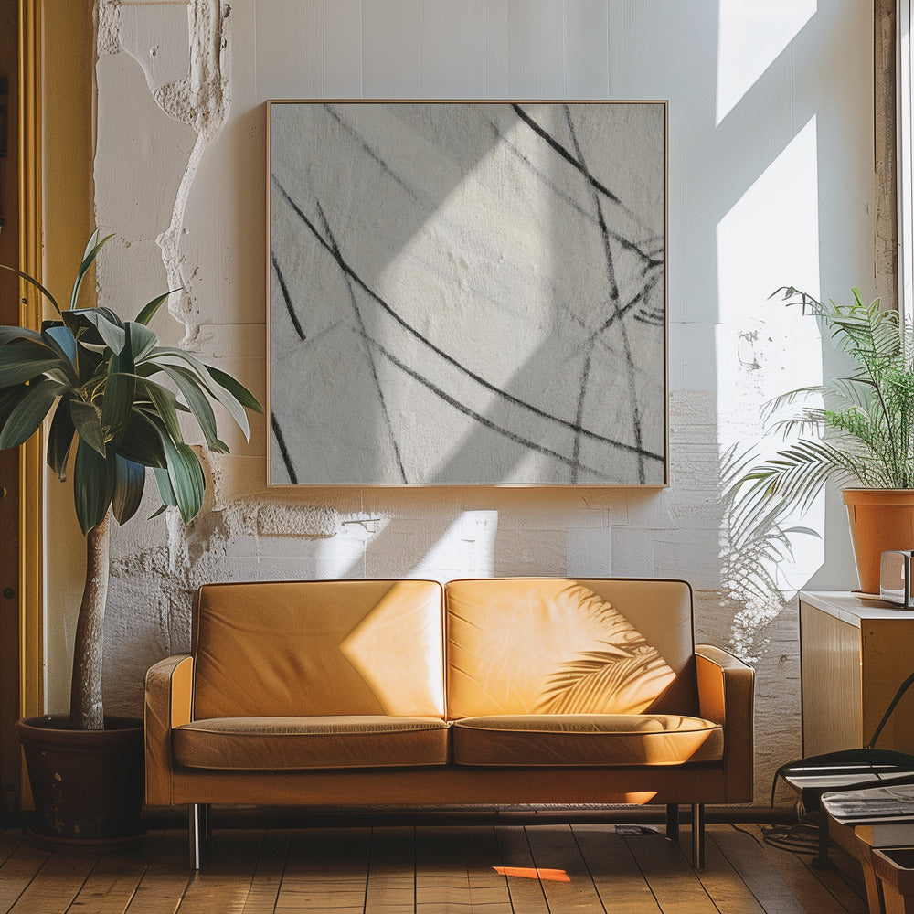 "Scratched #1" Framed Canvas Wall Art by Alma Studio
