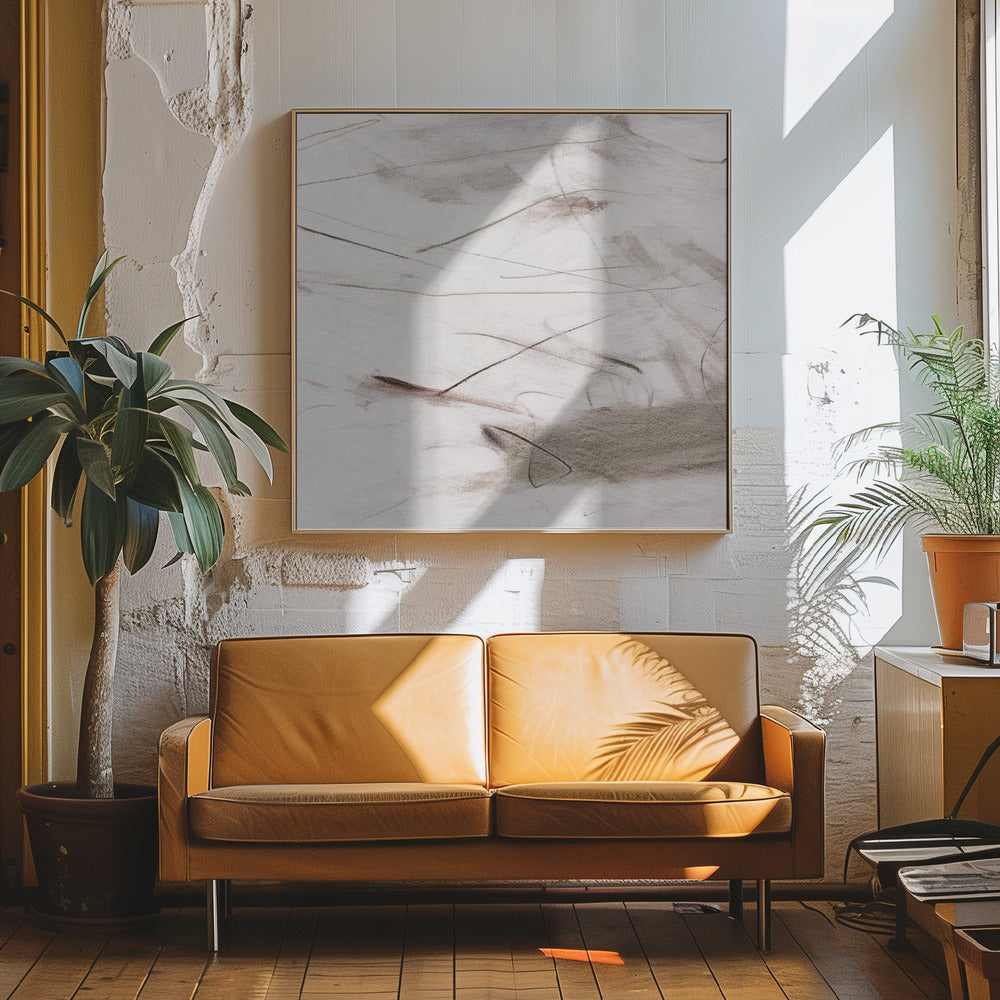 "Fragmented #1" Framed Canvas Wall Art by Alma Studio