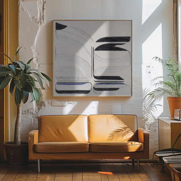 "Balance I" Framed Canvas Wall Art by Alma Studio