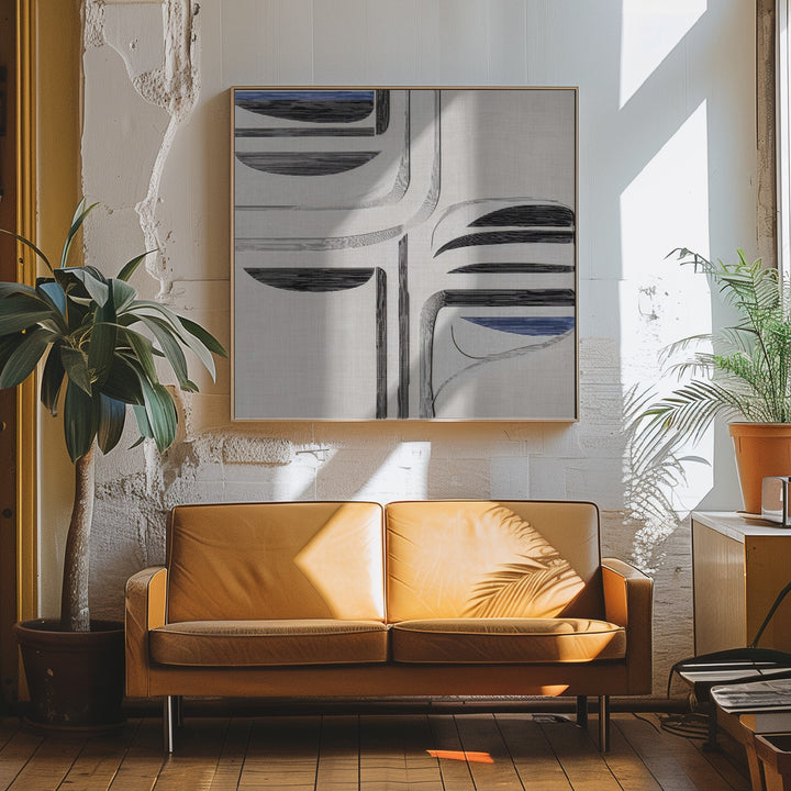 "Balance II" Framed Canvas Wall Art by Alma Studio