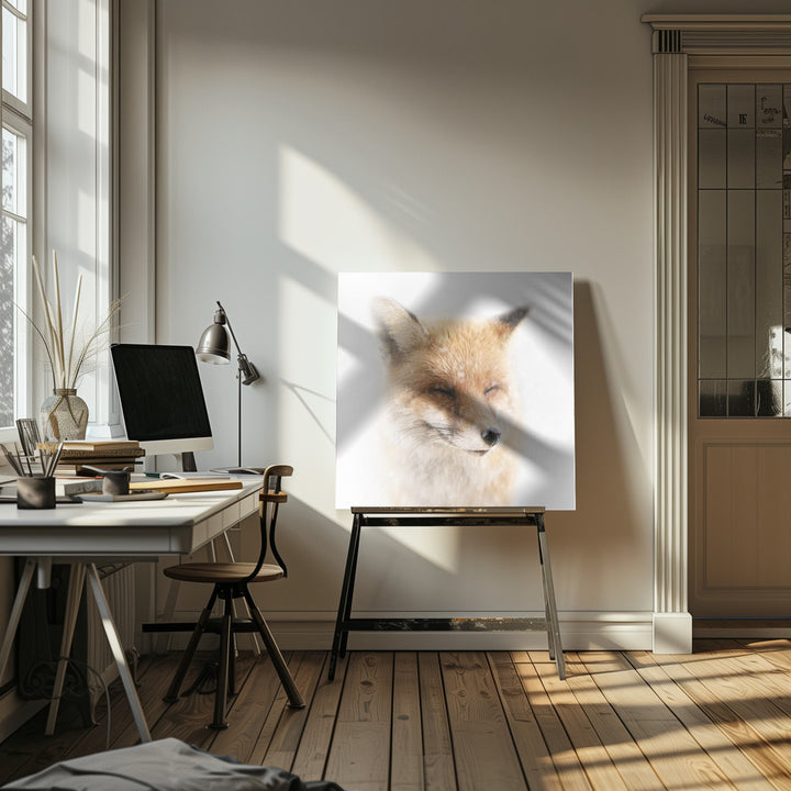 "Satisfied" Wrapped Canvas Wall Art