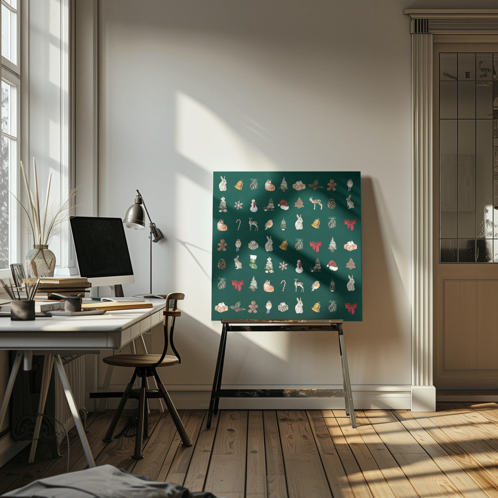 "Patern" Wrapped Canvas Wall Art