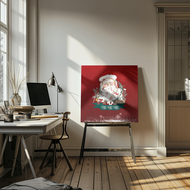 "Santa" Wrapped Canvas Wall Art