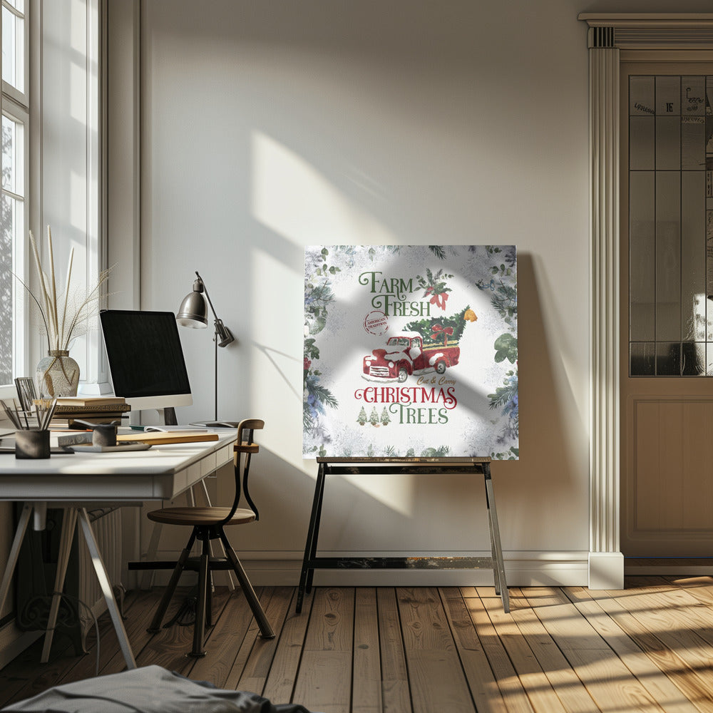 "Farm Fresh" Wrapped Canvas Wall Art