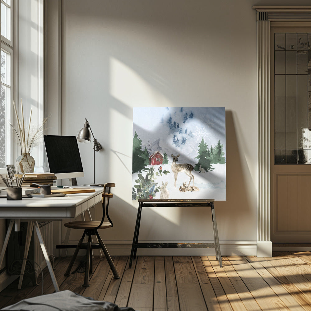 "Christmas Morning" Wrapped Canvas Wall Art