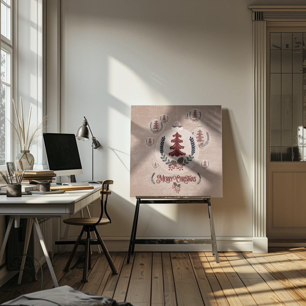 "Yilbasi Topu" Wrapped Canvas Wall Art