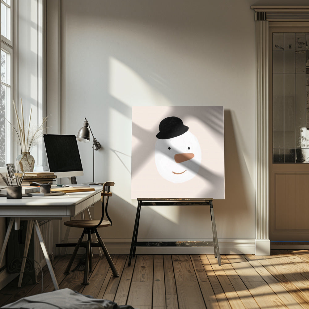 "Snowman" Wrapped Canvas Wall Art