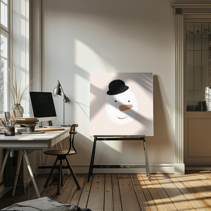 "Snowman" Wrapped Canvas Wall Art