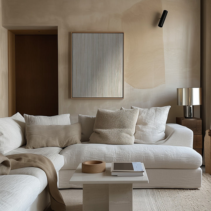 "Lines and Textures #2" Framed Canvas Wall Art by Alma Studio