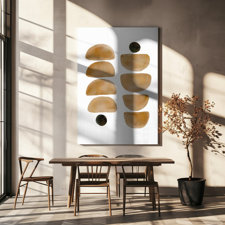 "Geometric Brush" Wall Art