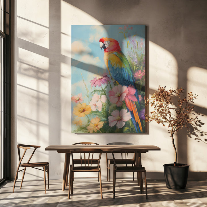 "Colorful Parrot" Wall Art