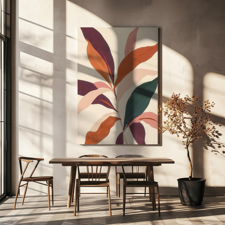 "Abstract Plant" Wall Art ready to hang wall art