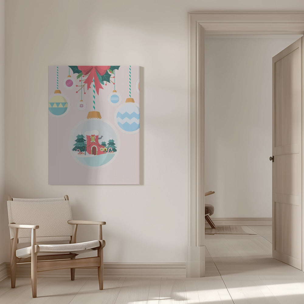 "Christmas Ball" Wrapped Canvas Wall Art