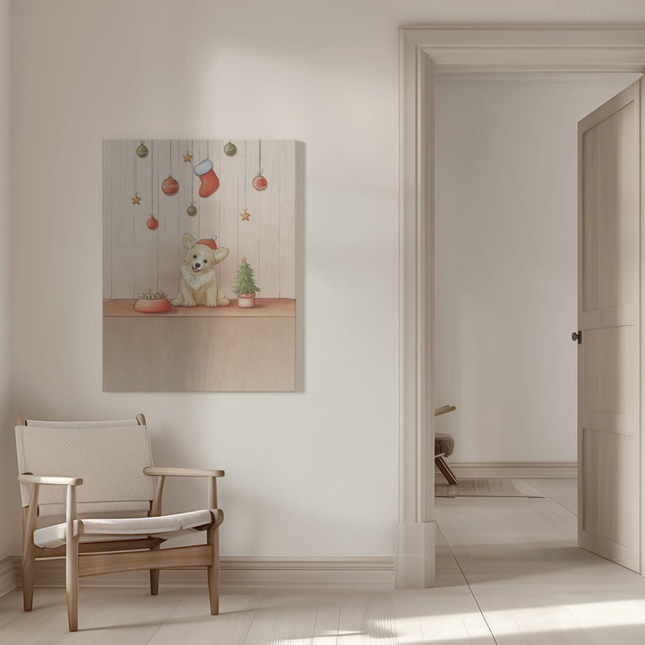 "Cute Dog" Wrapped Canvas Wall Art