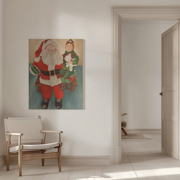 "Ask Santa" Wrapped Canvas Wall Art