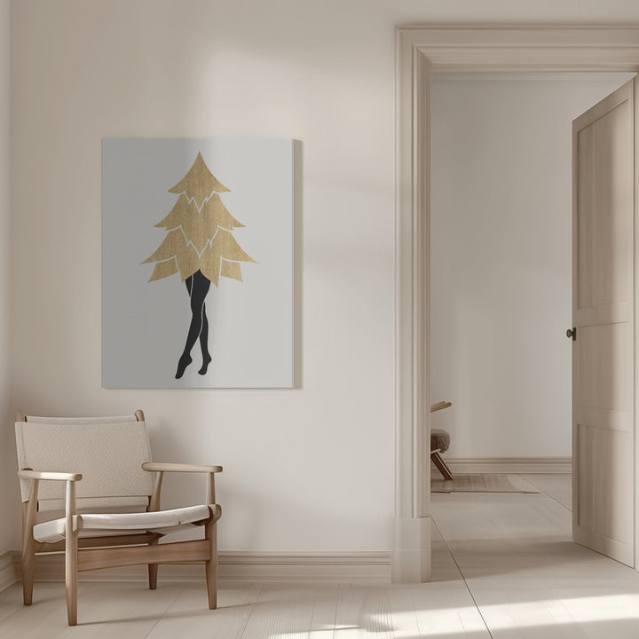 "Lady Gaga At Christmas (vers.1)" Wrapped Canvas Wall Art