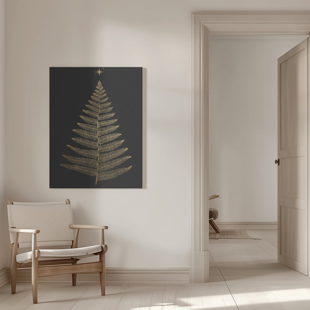 "Shining Bright At Christmas Night" Wrapped Canvas Wall Art