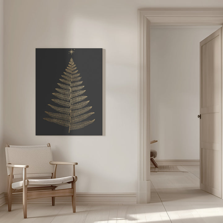 "Shining Bright At Christmas Night" Wrapped Canvas Wall Art