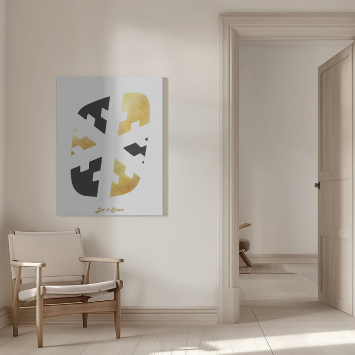 "Let it Snow" Wrapped Canvas Wall Art