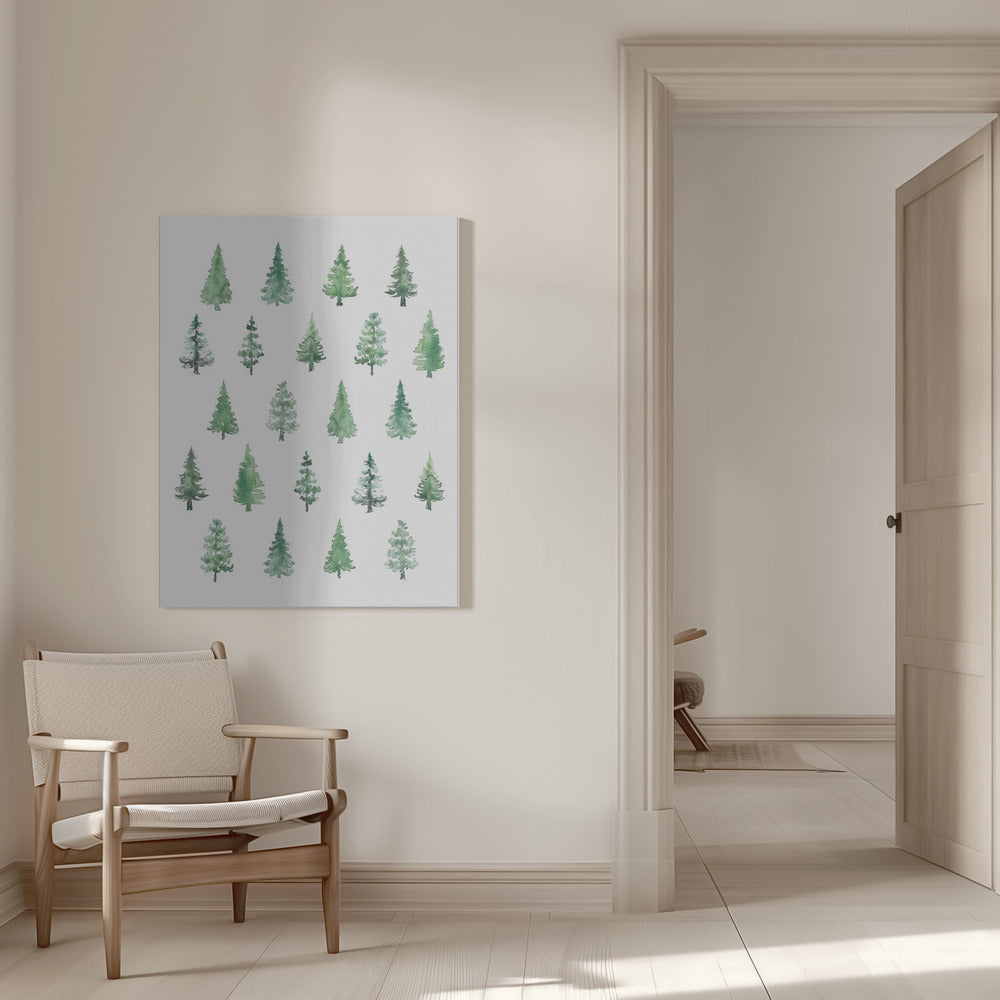 "Blursbyai Pat008 Poster24x36" Wrapped Canvas Wall Art