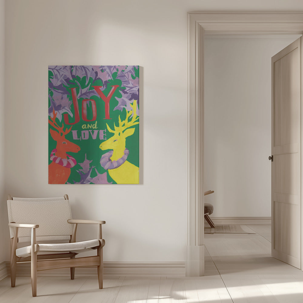 "Joy And Love" Wrapped Canvas Wall Art