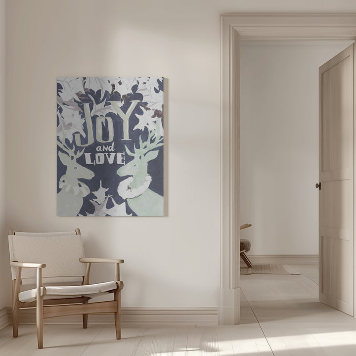 "Joy & Love" Wrapped Canvas Wall Art