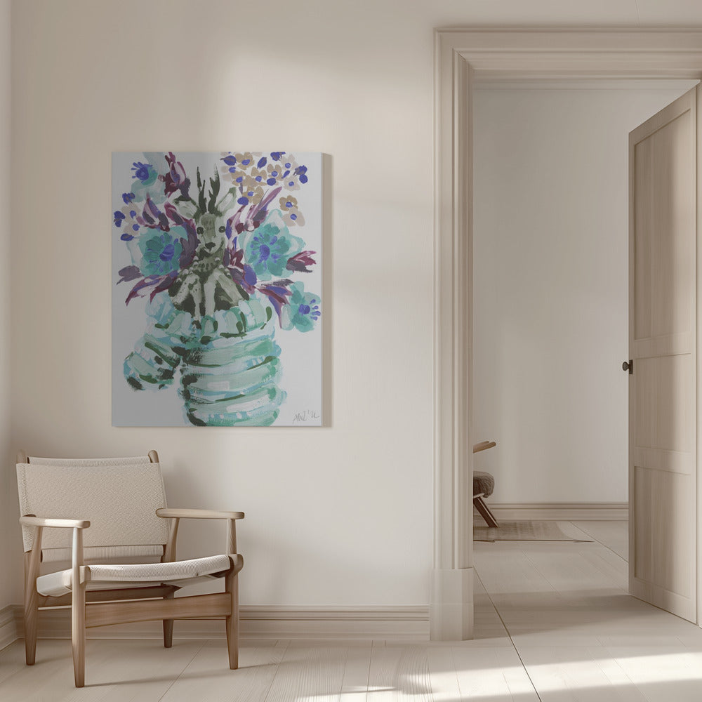 "Deer In A Glove" Wrapped Canvas Wall Art