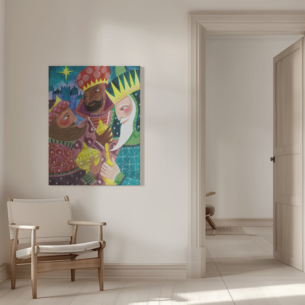 "Three Kings" Wrapped Canvas Wall Art