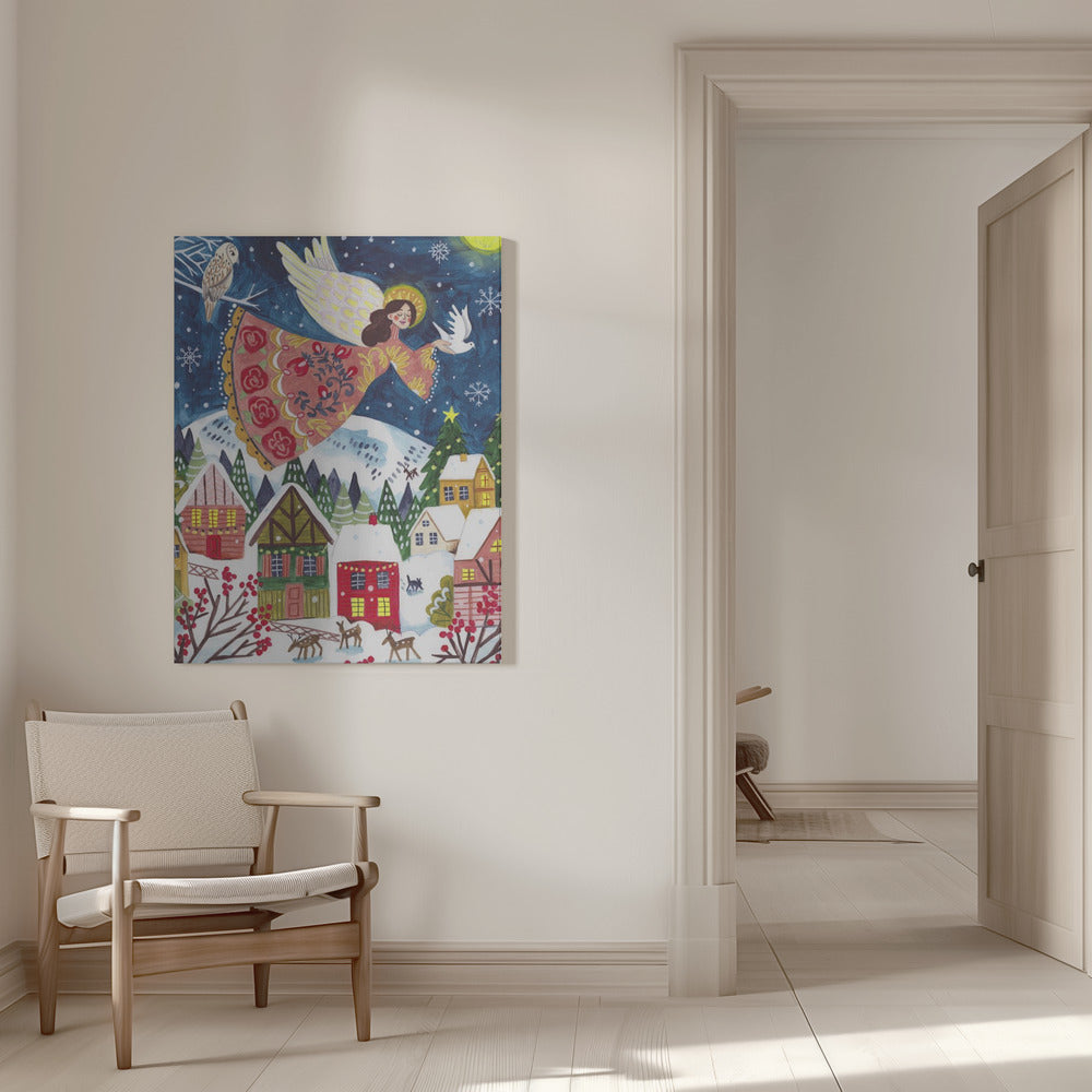 "Angel of Peace Portrait" Wrapped Canvas Wall Art