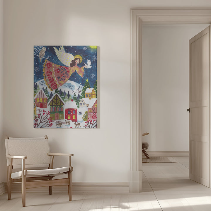 "Angel of Peace Portrait" Wrapped Canvas Wall Art