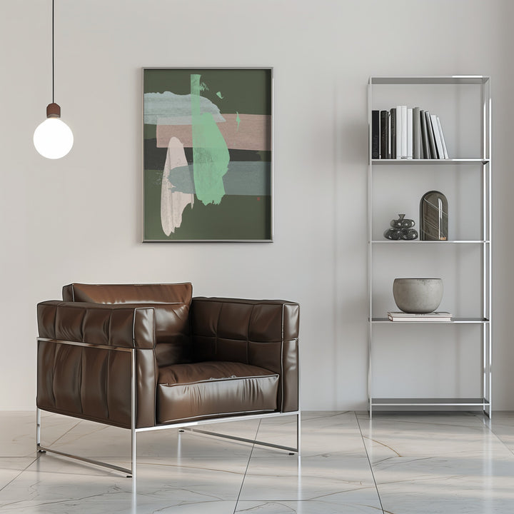 "Wickerwork" Framed Textured Wall Art