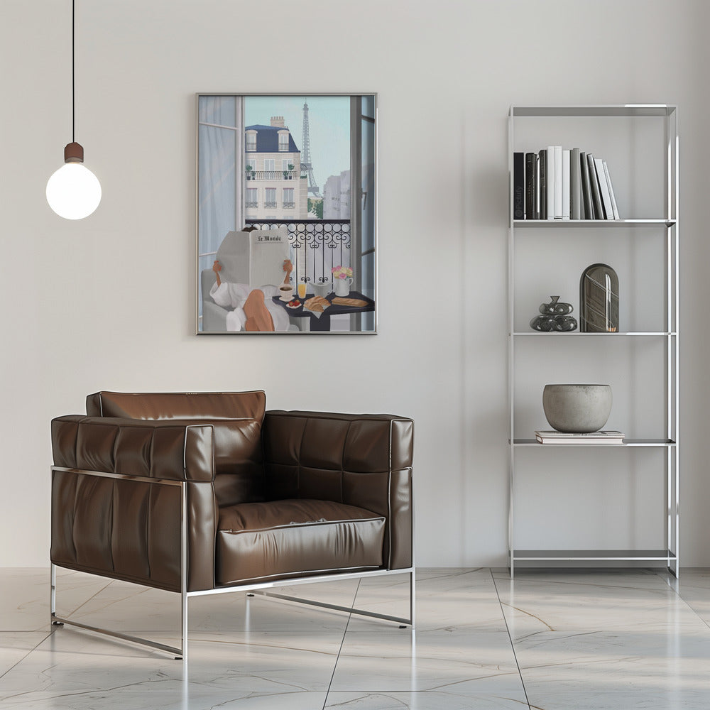"Paris Balcony" Framed Textured Wall Art